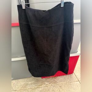 Black Suede Skirt p41